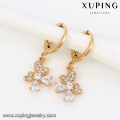 63954 cheap fashion jewelry made in china 18k white zircon stone elegant earring and pendant gold plated jewelry sets